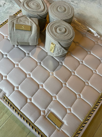 Schabracke Bandagen beige gold