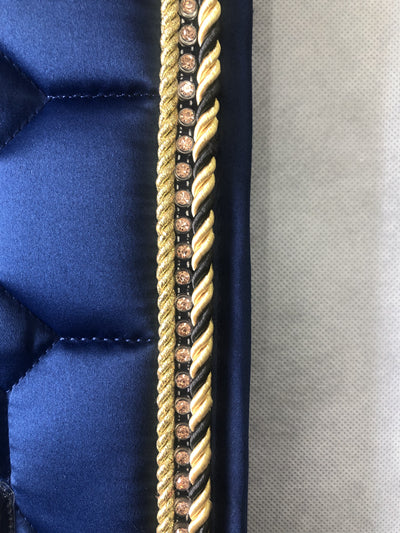 Details Schabracke blau gold